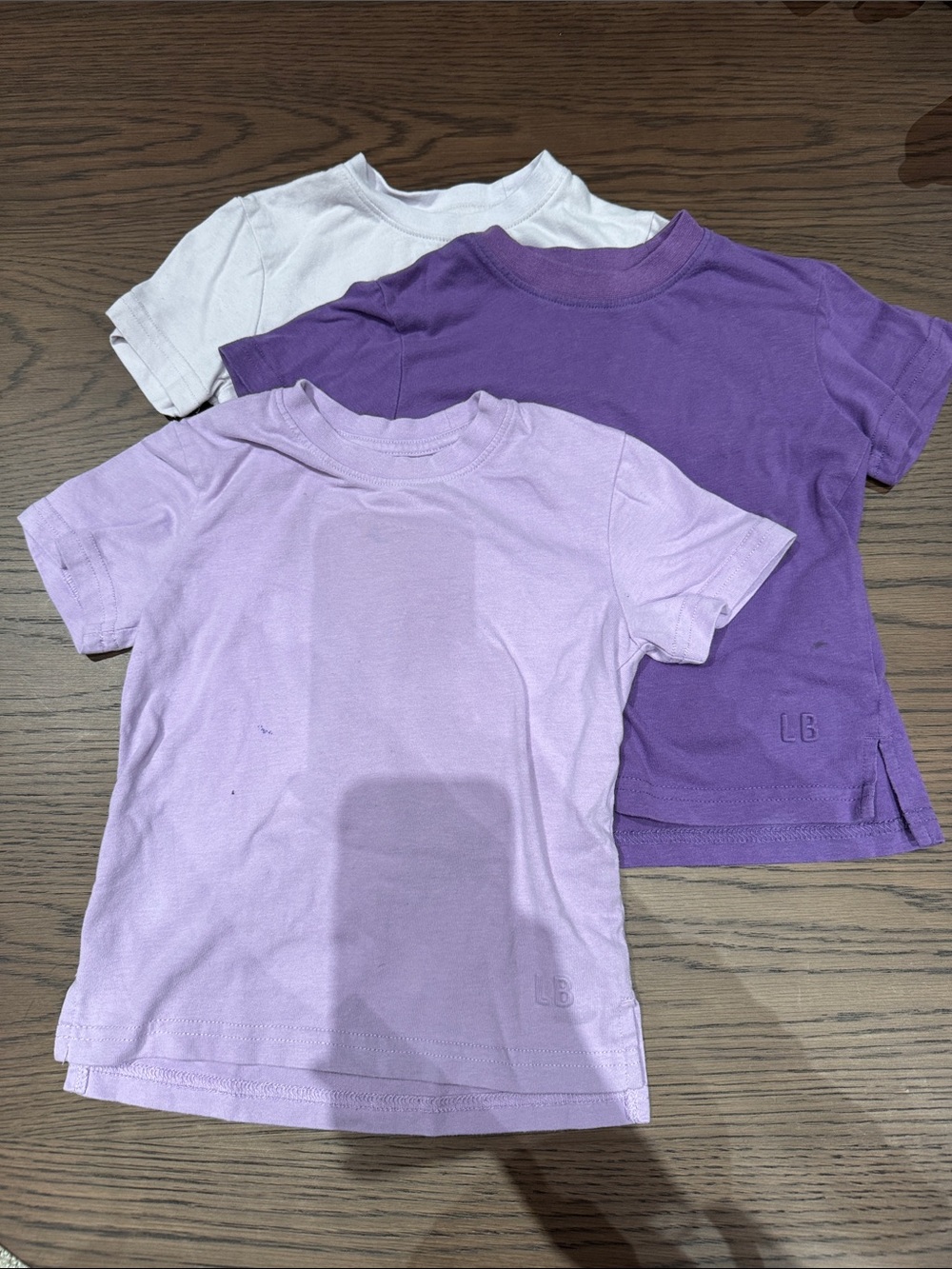 Little Bipsy Short Sleeve Tee Trio - Lavender, Purple, White